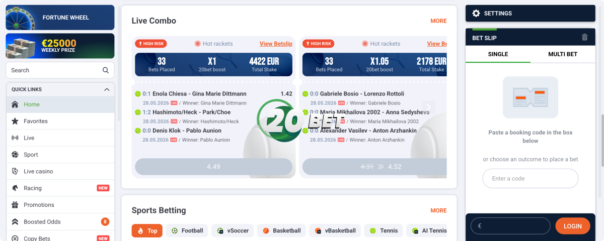 20Bet na spletu 20Bet na spletu