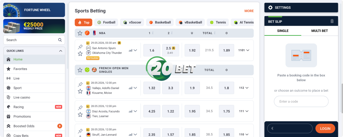 20Bet spletna stran 20Bet spletna stran